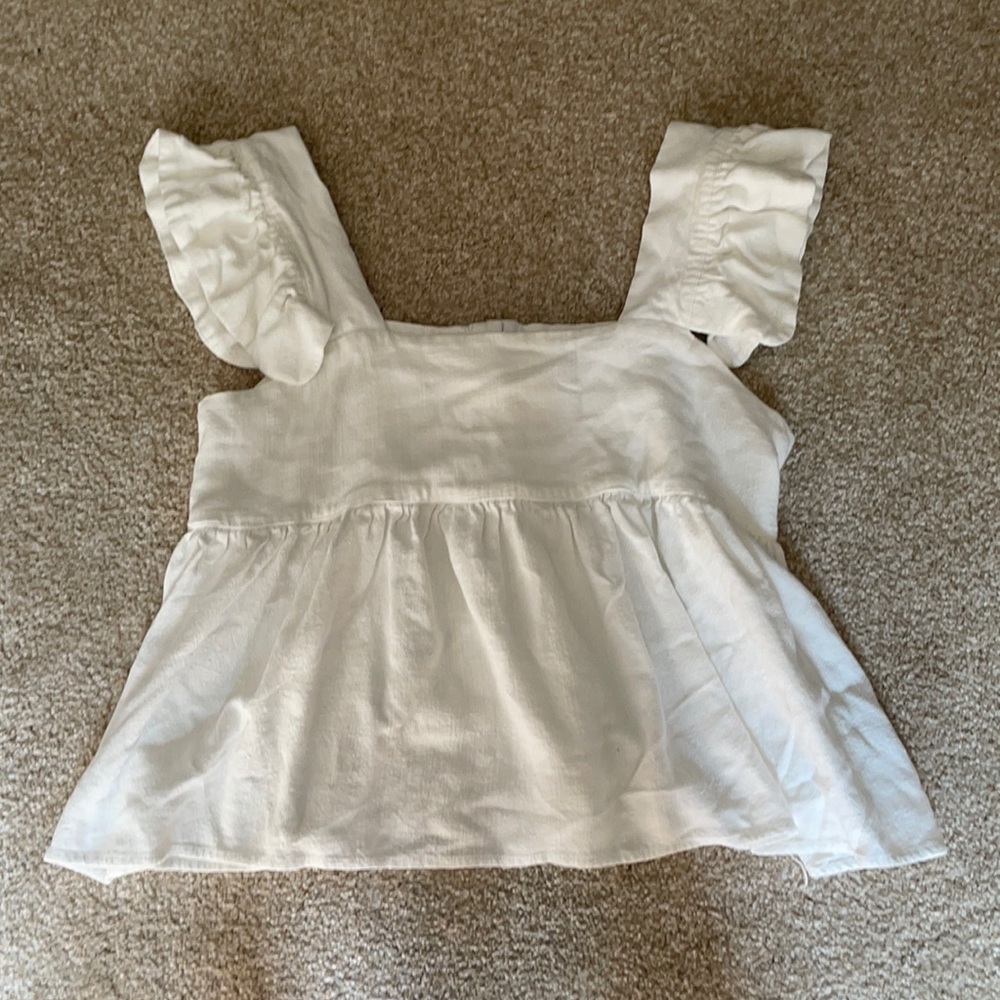 White babydoll top